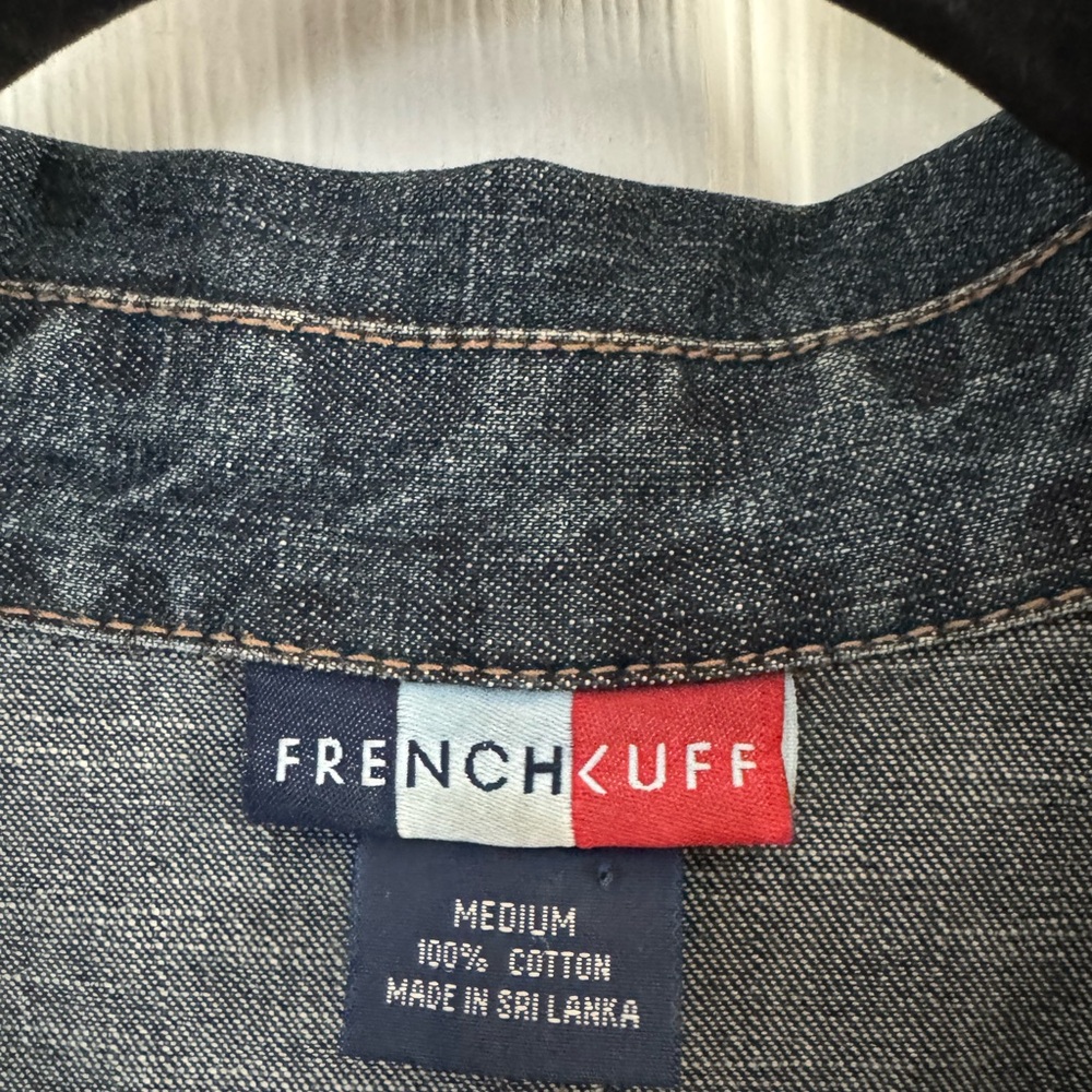Vintage French Cuff Denim Double Breasted Jacket